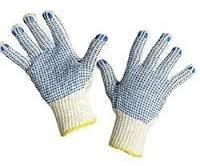 Dotted Unisex Safety Gloves, Size : Free Size