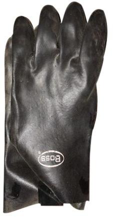 Plain Black Leather Glove, for Industrial, Size : Free Size