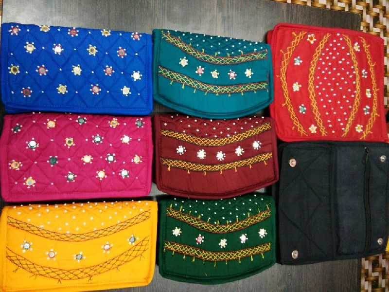 Rectangular Cotton Beaded Clutch Purse, Technics : Handloom, Color : Black,  Blue, Brown, Grey, Red at Rs 800 / Piece in Chennai