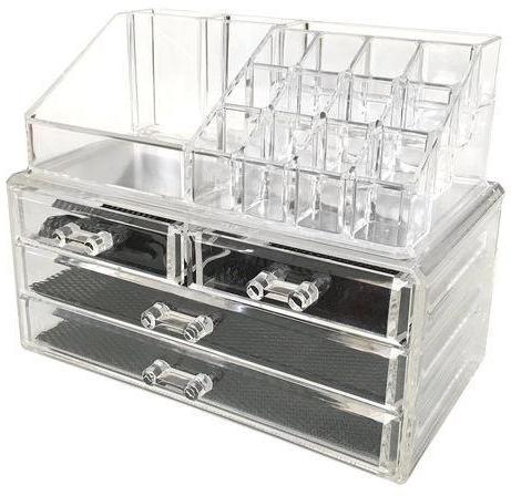 Rectangular Acrylic Cosmetic Stand