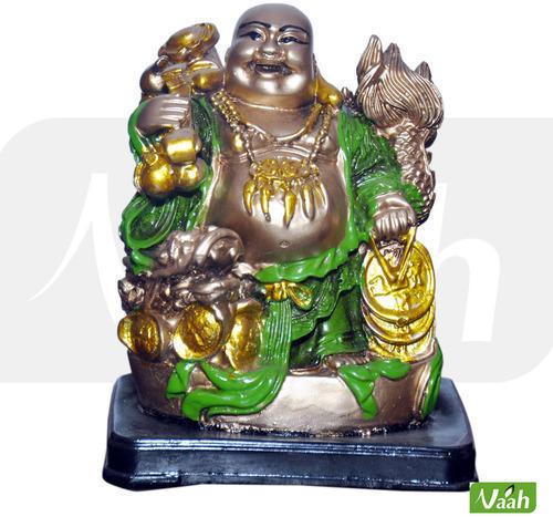 Multicolor Resin Laughing Buddha Statues