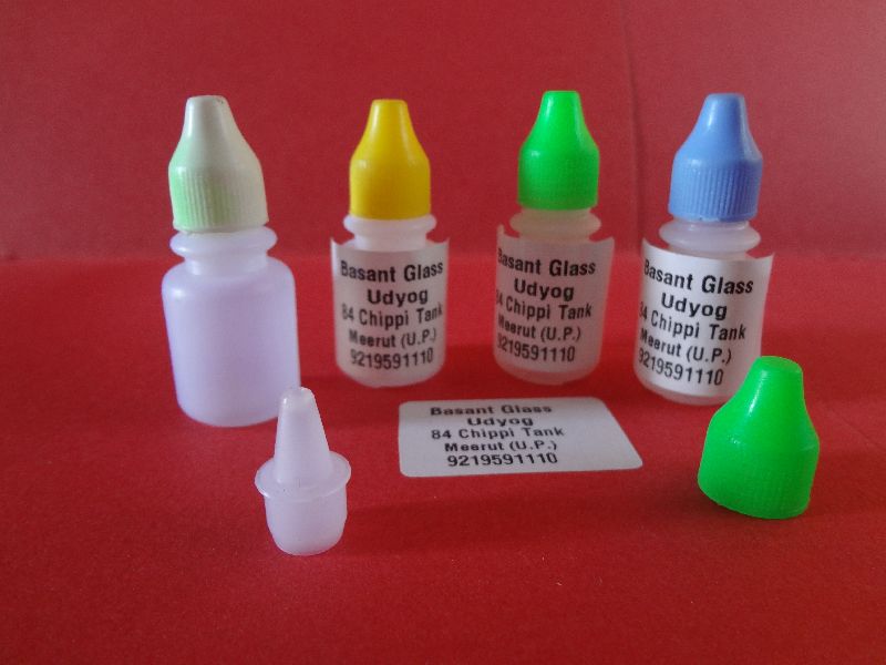 Plain Plastic Dropper Vials (10 ml), Color : Transparent, White