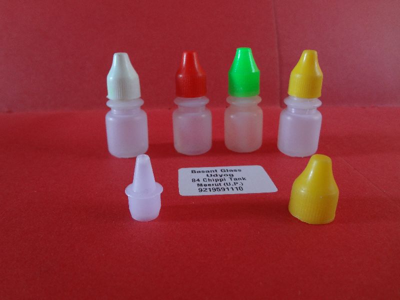 Plain Plastic Dropper Vials (5 ml), Color : Transparent, White