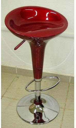 Plastic Red High Counter Chair, Size : 2X40X56-80 cm