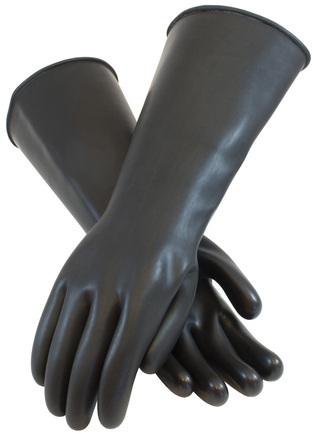 Black Electrical Rubber Glove, Pattern : Plain