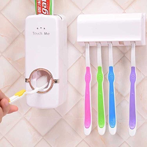 ABS Plastic Toothpaste Dispenser, Color : White