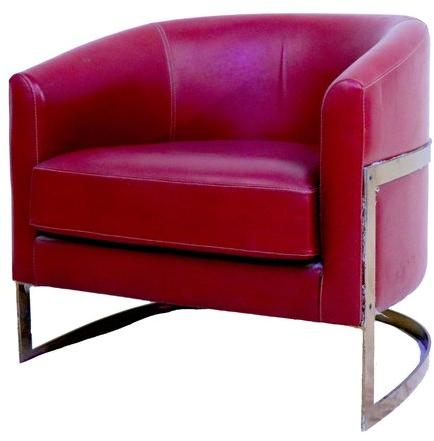 Leatherette easy chair, for Pre-assembled, Color : Red