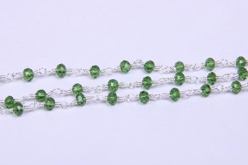 Gemstones Metal Bead Chain, Size : 3-4 MM Approx