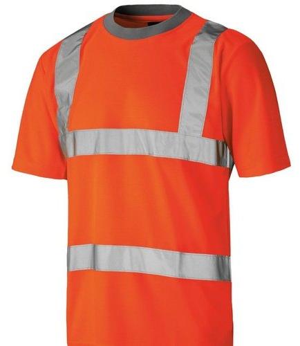 Half Sleeve Orange High Visibility T Shirt