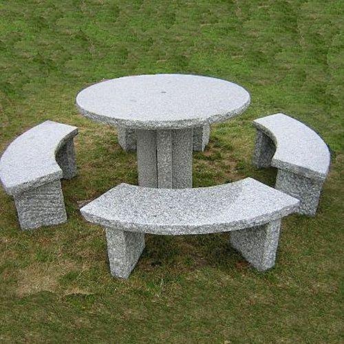 Natural Stone outdoor table set