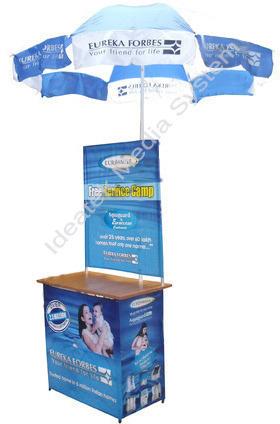 Folding Promotional Table with Umbrella