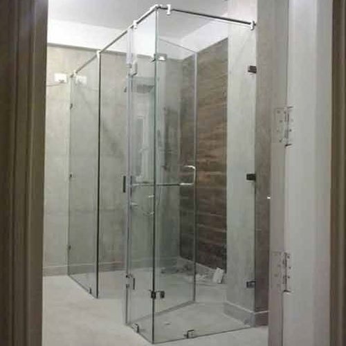 Glass shower partition, Shape : Rectangle