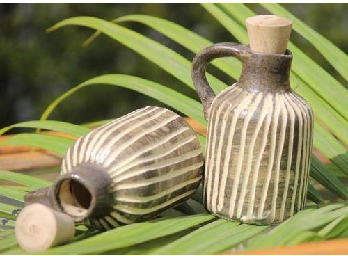 Clay Botik Handmade Ceramic Oil Dispenser, for Interior Decor