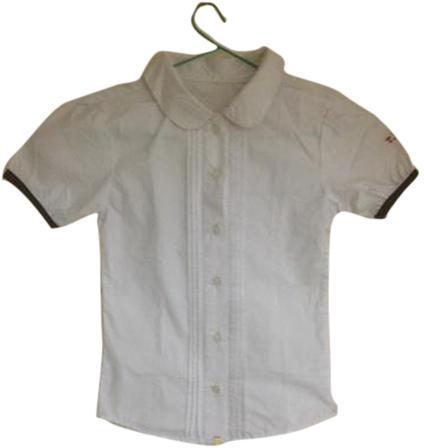 Cotton Girls Uniform Shirt, for School Wear, Size : Large, Medium, Small