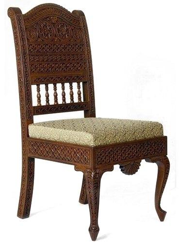 Hukam handicrafts Antique Vintage Wooden Chair, Color : Honey brown