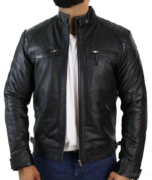 Mens Leather Jackets, Size : XL