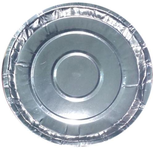 Round Silver Foil Paper Plates