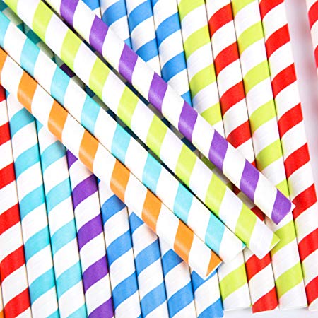 10mm Colored Paper Straws