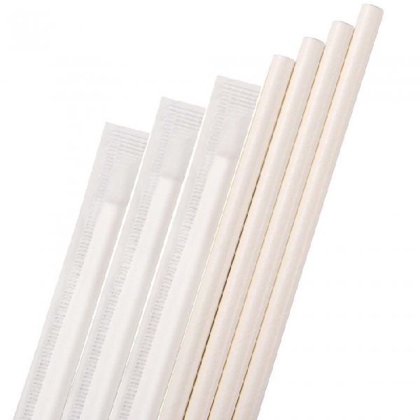 10mm White Paper Straws, for Cold Drinks, Juices, Feature : Disposable, Eco Friendly