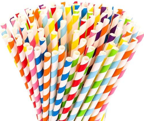 8mm Colored Paper Straws