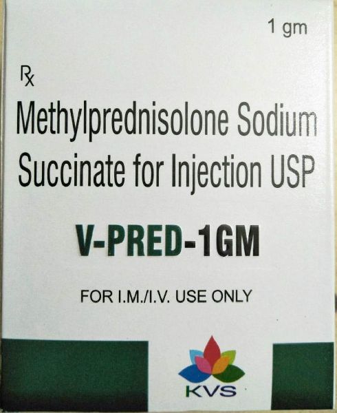 Glass V-Pred 1 GM Injection, for NEUROLOGY, CORTICOSTEROID, Feature : Eco Friendly, Freshness Preservation