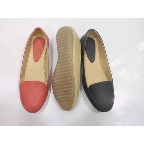 100-150gm Synthetic Leather Ladies Ballies, Style : Ballet Flats, Buckle Strap