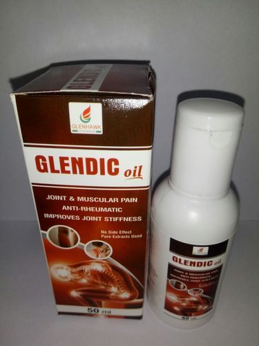 Glendic-Oil ayurvedic pain killer oil, Packaging Type : Box