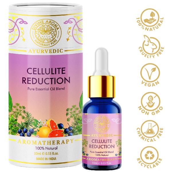 Divine Aroma Cellulite Reduction Essential Oil Blend 100% Pure & Natural