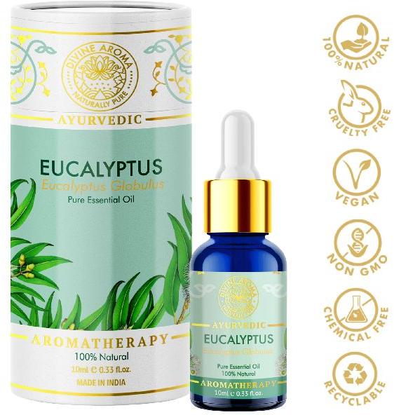 Divine Aroma Eucalyptus Essential Oil 100% Pure & Natural