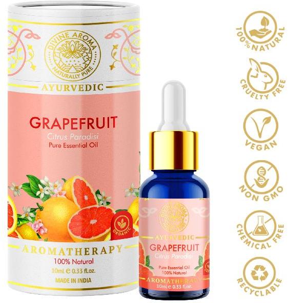 Divine Aroma Grapefruit Essential Oil 100% Pure & Natural