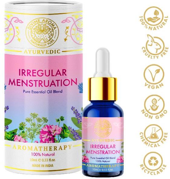 Divine Aroma Irregular Menstruation Essential Oil Blend 100% Pure & Natural