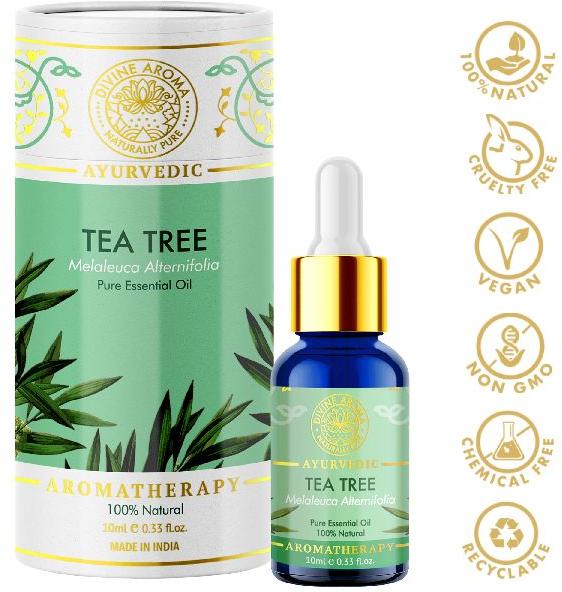 Divine Aroma Tea Tree Essential Oil 100% Pure & Natural