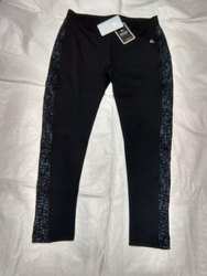 Ladies Dry Fit Yoga Pants, Color : Black, blue