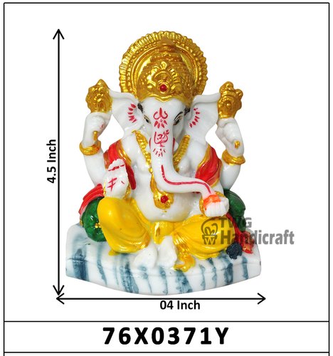 Multicolor Decorative Religious God Ganesha Statue