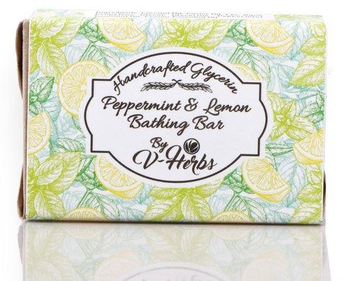 V herbs Peppermint Soap, Packaging Size : 100 gms