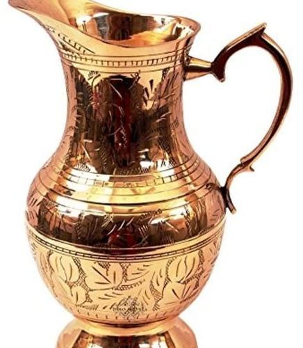 Copper water Jug, Feature : Good Quality, Shiny Look