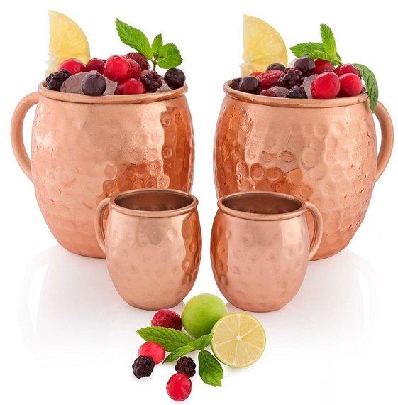 Polished Pure Copper Mug, for Drinkware, Style : Antique