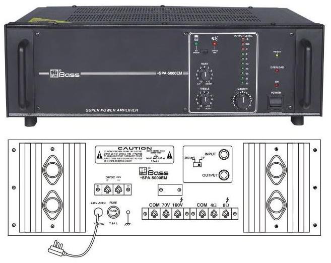Electric HSPA-5000EM Booster PA Amplifier, for Events, Stage Show, Feature : Clear Sound, Low Power Consumption