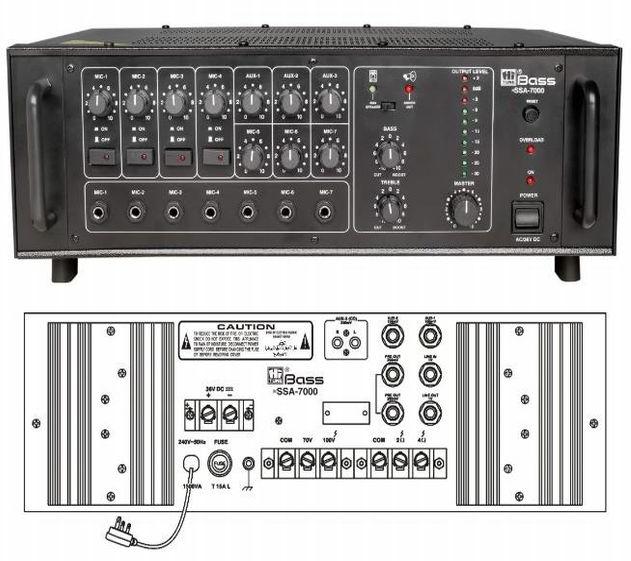 HSSA-7000 High Power PA Amplifier, for Events