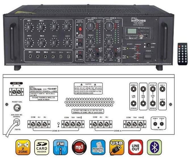 HTZA-4000BT Mixer Amplifier