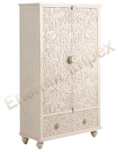 Polished Wooden Almirah (EMI-1305), for In Bedroom, Size : 120x45x180