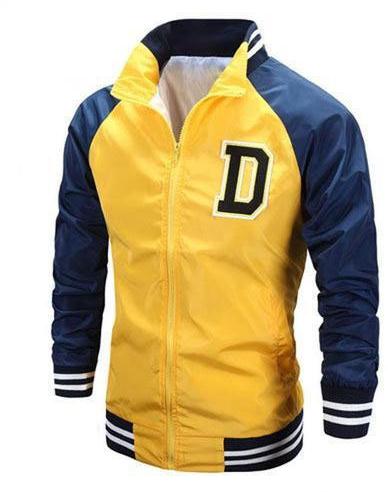 Mens Sports Jacket, Color : Yellow Blue