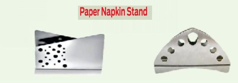 Plain Stainless Steel Napkin Holder, Size : 3x2inch, 4x3inch, 5x4inch