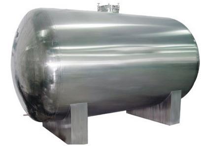 Round Polished Stainless Steel Storage Tank, Color : Silver