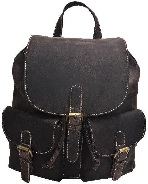 LEATHER BACKPACK, for College, Office, School, Travel