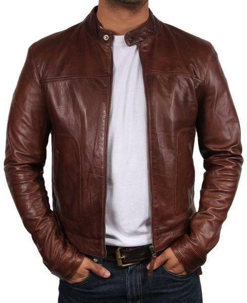Leather Jacket, Feature : Comfortable, Comfortable Soft, Eco-friendly, Inner Pockets, Skin-Friendly