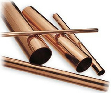 Copper Pipes, Shape : Round
