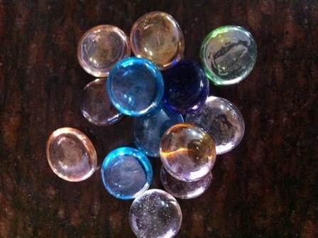 Multi Color Glass Pebbles Stone