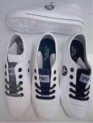 White Sneaker Shoes, Size : 6-10
