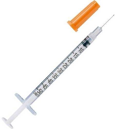 Plastic Stainless Steel Insulin Syringe, for Clinical, Hospital, Certification : ISI Certified